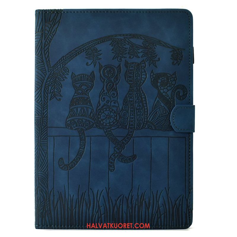 Kotelot Samsung Galaxy Tab S11 Mokkanahkaefekti Kissakuvio