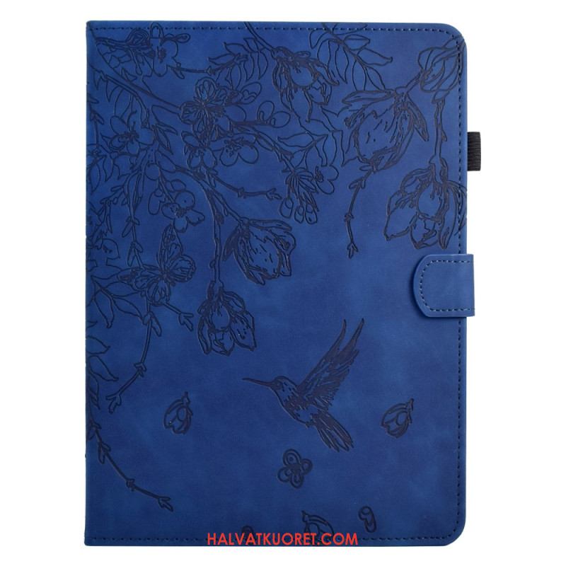 Kotelot Samsung Galaxy Tab S11 Puhelinkuoret Mokkanahkaefekti Kasvikuvio