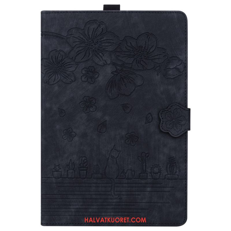 Kotelot Samsung Galaxy Tab S11 Ultra Mokkanahkaefekti Kissan Kohtaus