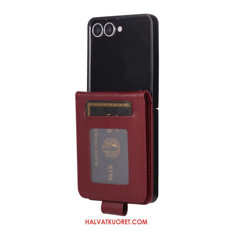 Kotelot Samsung Galaxy Z Flip 7 Keinonahkainen Korttikotelo Suojakuori