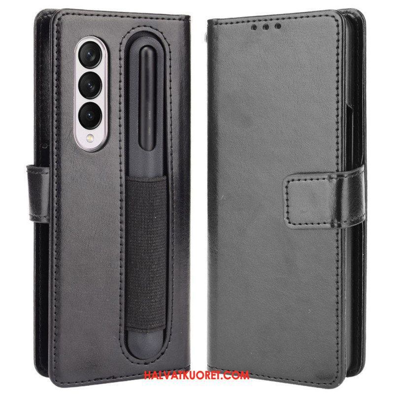 Kotelot Samsung Galaxy Z Fold 4 Suojaketju Kuori Retro Business Strappy