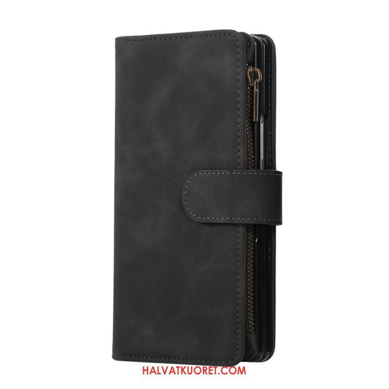 Kotelot Samsung Galaxy Z Fold 7 Mokkanahkakuvioinen Lompakko Olkahihnalla