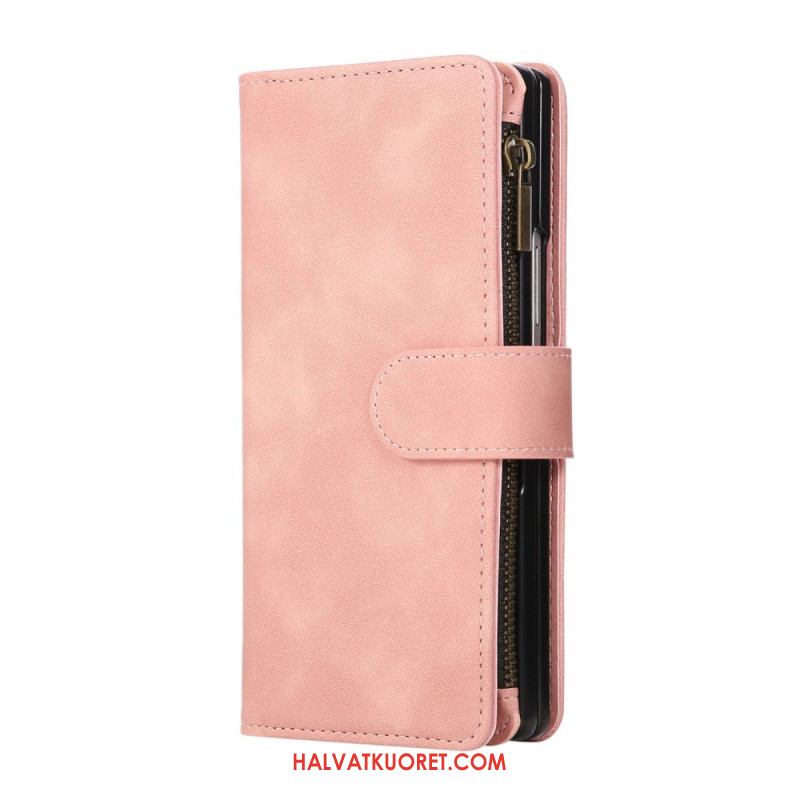 Kotelot Samsung Galaxy Z Fold 7 Mokkanahkakuvioinen Lompakko Olkahihnalla