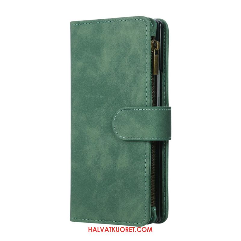 Kotelot Samsung Galaxy Z Fold 7 Mokkanahkakuvioinen Lompakko Olkahihnalla