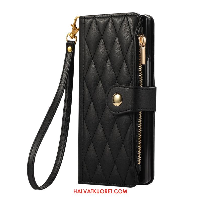 Kotelot Samsung Galaxy Z Fold 7 Tikattu Hihnalla Suojakuori