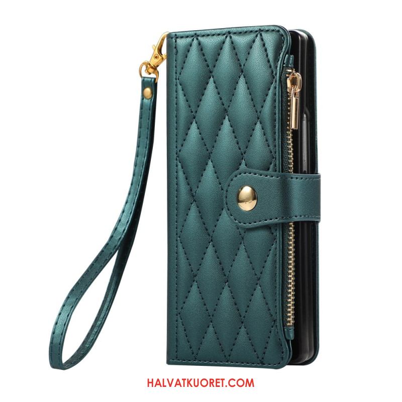 Kotelot Samsung Galaxy Z Fold 7 Tikattu Hihnalla Suojakuori