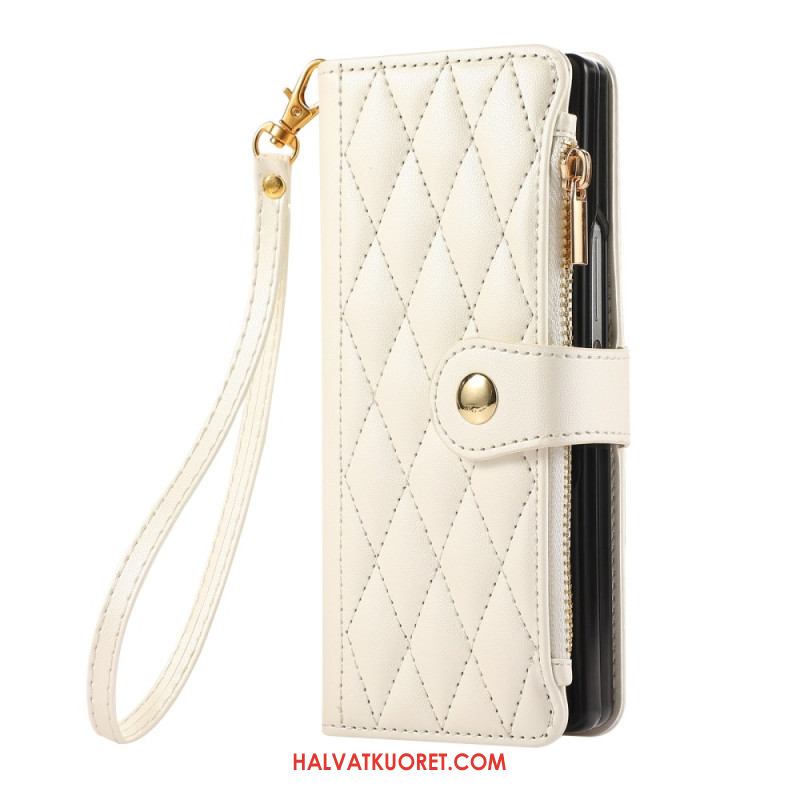 Kotelot Samsung Galaxy Z Fold 7 Tikattu Hihnalla Suojakuori