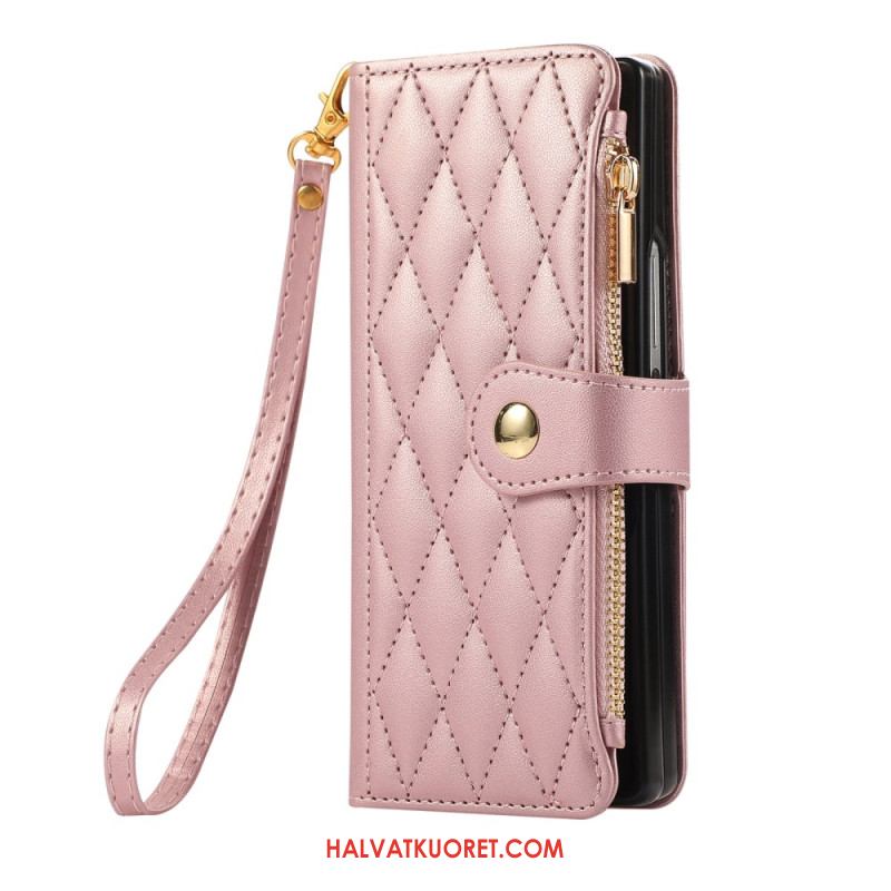 Kotelot Samsung Galaxy Z Fold 7 Tikattu Hihnalla Suojakuori