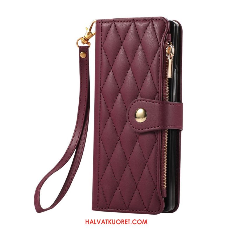 Kotelot Samsung Galaxy Z Fold 7 Tikattu Hihnalla Suojakuori