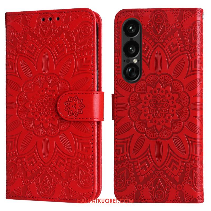 Kotelot Sony Xperia 1 Vii Auringonkukkakuvio