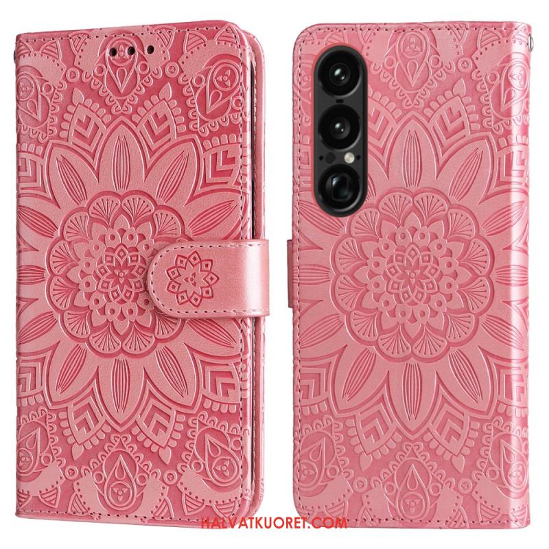 Kotelot Sony Xperia 1 Vii Auringonkukkakuvio