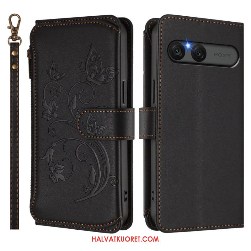 Kotelot Sony Xperia 10 Vii Puhelinkuoret Kukallinen Rfid-lompakko