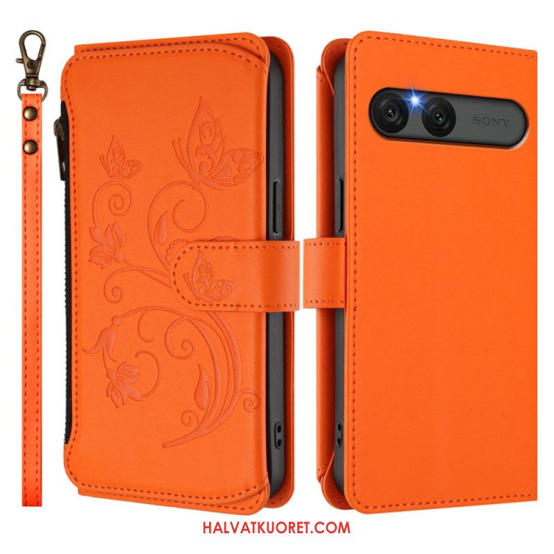Kotelot Sony Xperia 10 Vii Puhelinkuoret Kukallinen Rfid-lompakko