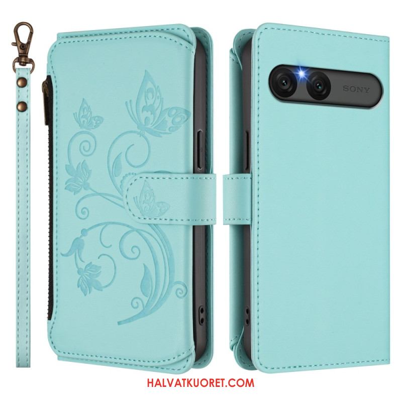 Kotelot Sony Xperia 10 Vii Puhelinkuoret Kukallinen Rfid-lompakko