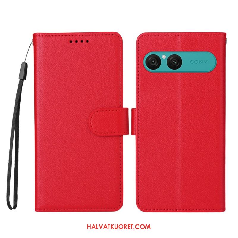 Kotelot Sony Xperia 10 Vii Puhelinkuoret Nahkakuvio Ja Rfid-esto