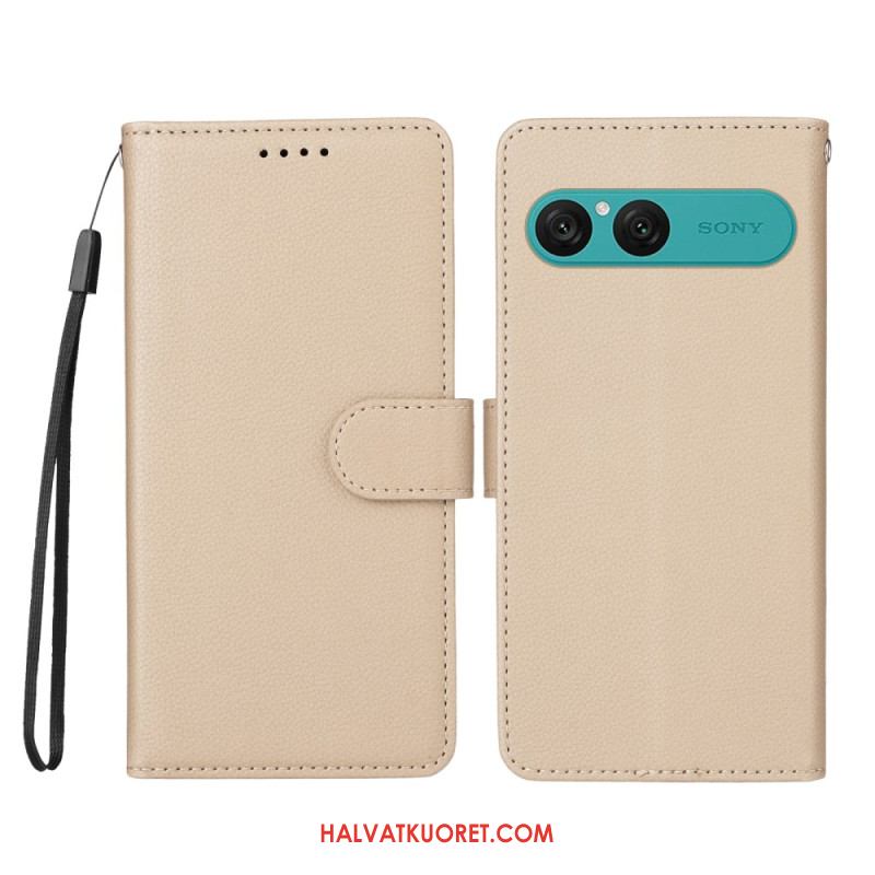 Kotelot Sony Xperia 10 Vii Puhelinkuoret Nahkakuvio Ja Rfid-esto