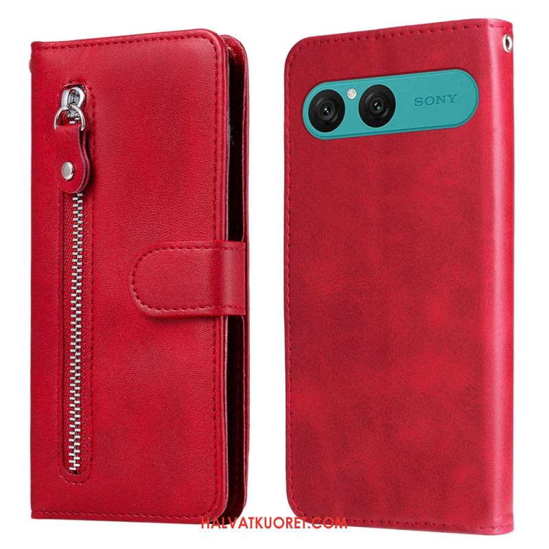 Kotelot Sony Xperia 10 Vii Vetoketjullinen Tasku Suojakuori