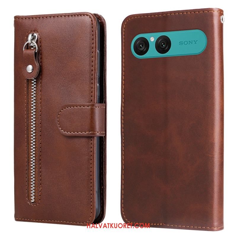 Kotelot Sony Xperia 10 Vii Vetoketjullinen Tasku Suojakuori