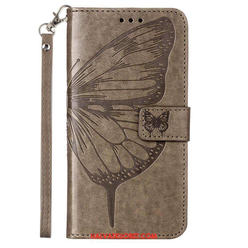 Kotelot Xiaomi 13 Lite Butterfly Design Kaulanauhalla