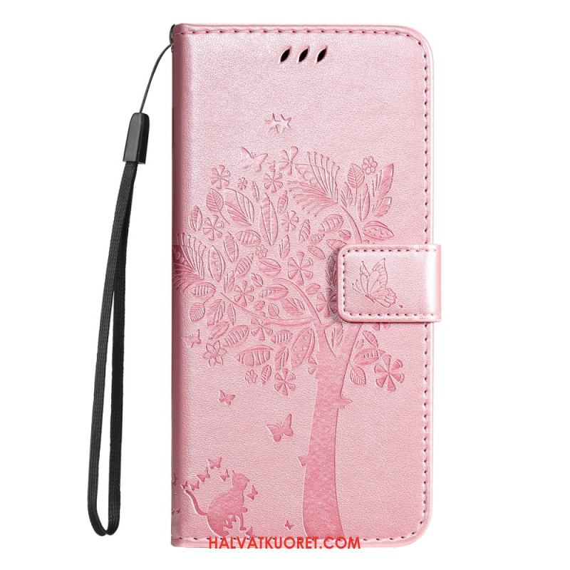 Kotelot Xiaomi 14t Pro Kissa Ja Puu -kuvio