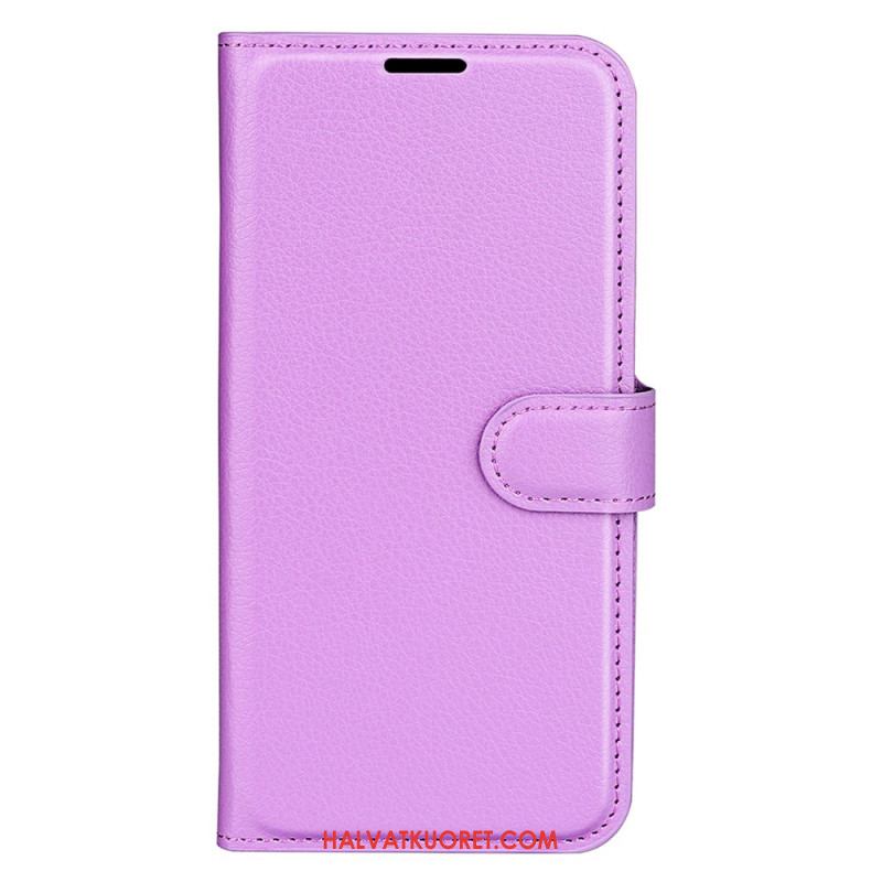 Kotelot Xiaomi 15 Pro Klassinen Litsi-keinonahkanauha