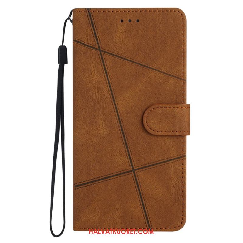 Kotelot Xiaomi 15 Pro Viivoja Ja Raitoja Hihnalla Suojakuori