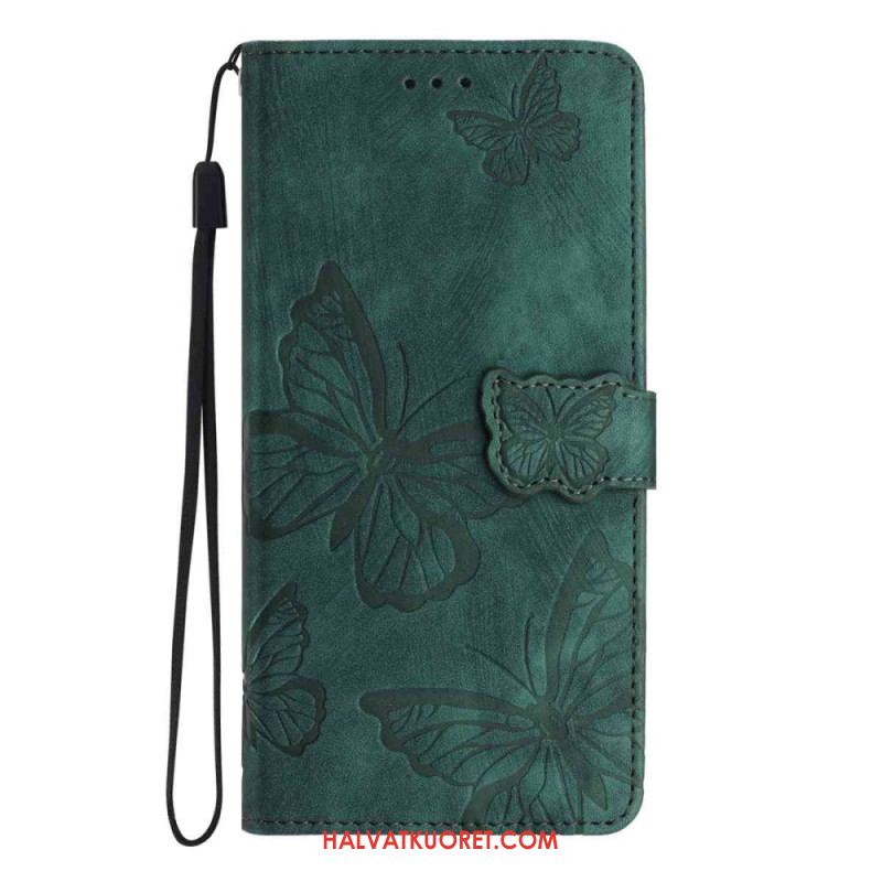 Kotelot Xiaomi 15t Perhoskuvio Ja Mokkanahkakuvio