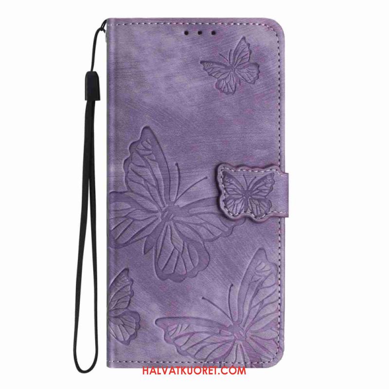 Kotelot Xiaomi 15t Perhoskuvio Ja Mokkanahkakuvio