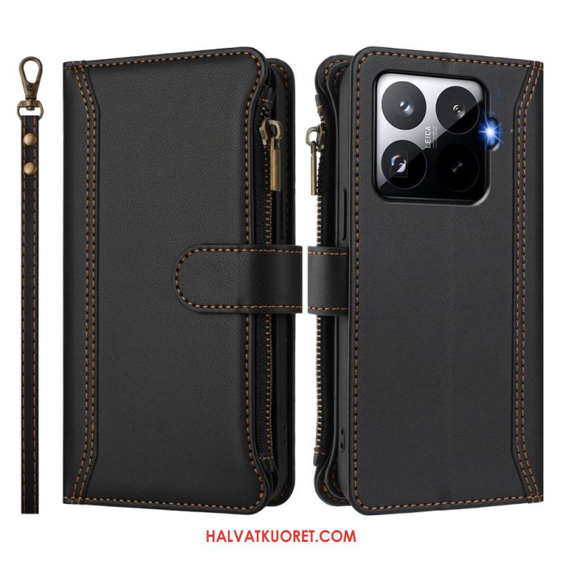 Kotelot Xiaomi 15t Pro Hihnallinen Lompakko