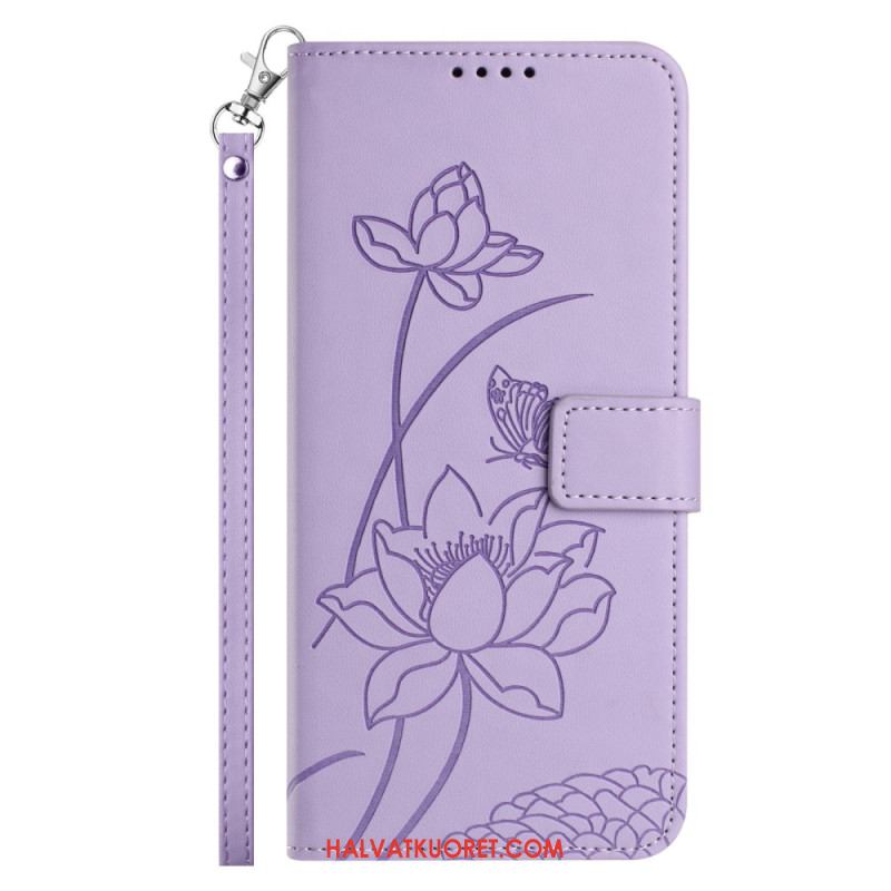 Kotelot Xiaomi 15t Pro Kukkakuvio Hihnalla