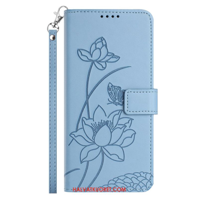 Kotelot Xiaomi 15t Pro Kukkakuvio Hihnalla