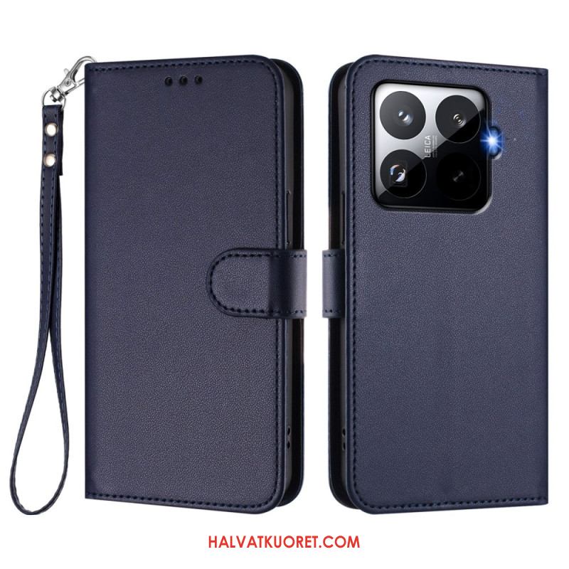 Kotelot Xiaomi 15t Pro Puhelinkuoret Magsafe Nahkaefekti Hihnalla