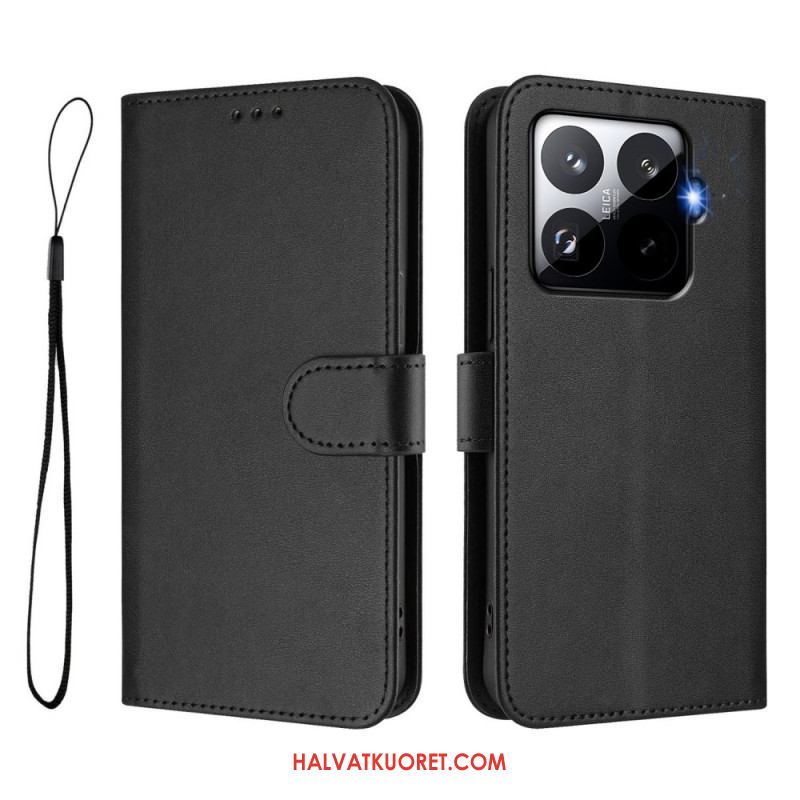 Kotelot Xiaomi 15t Pro Rfid-suojattu Nahkakuvioinen Suojakuori