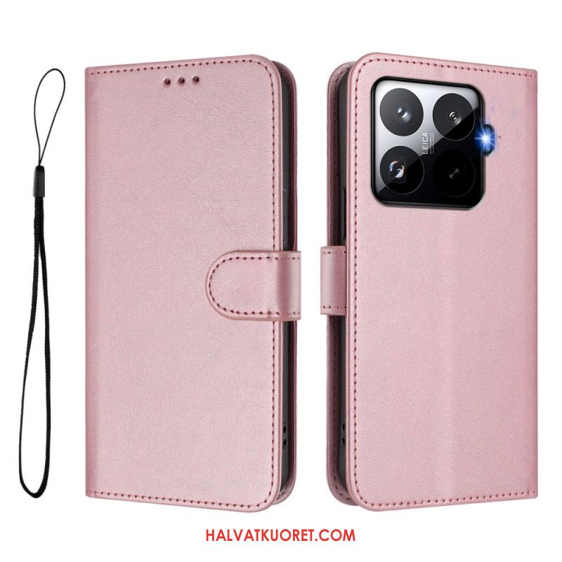 Kotelot Xiaomi 15t Pro Rfid-suojattu Nahkakuvioinen Suojakuori