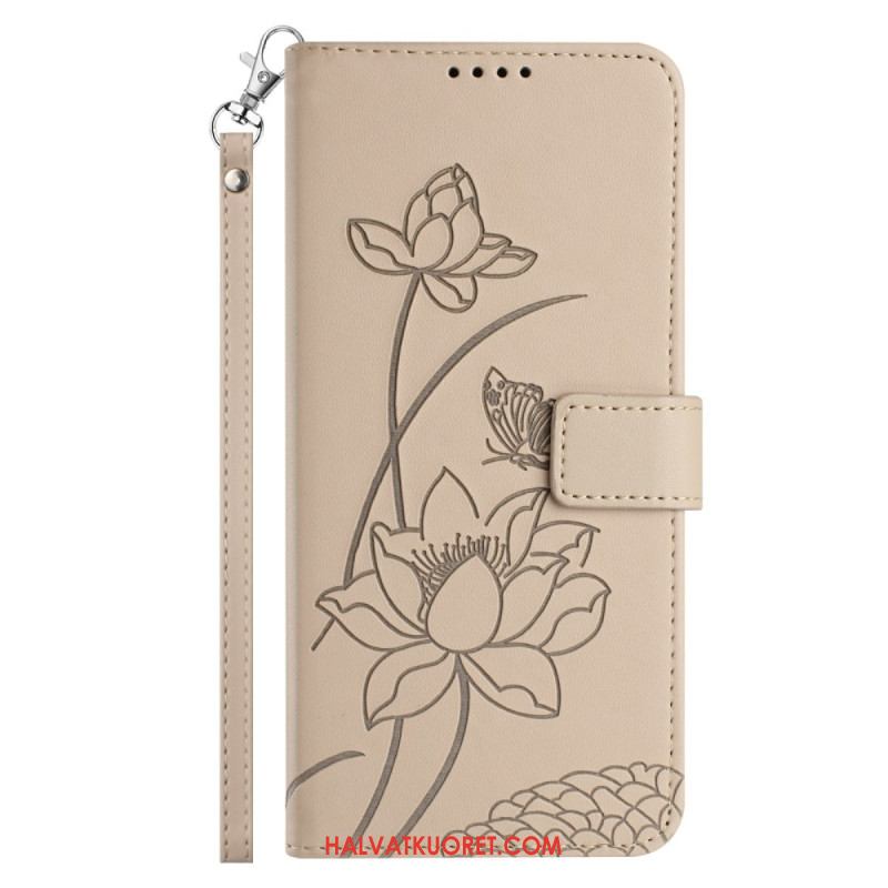 Kotelot Xiaomi 17 Lootuskuvio Ja Nauha