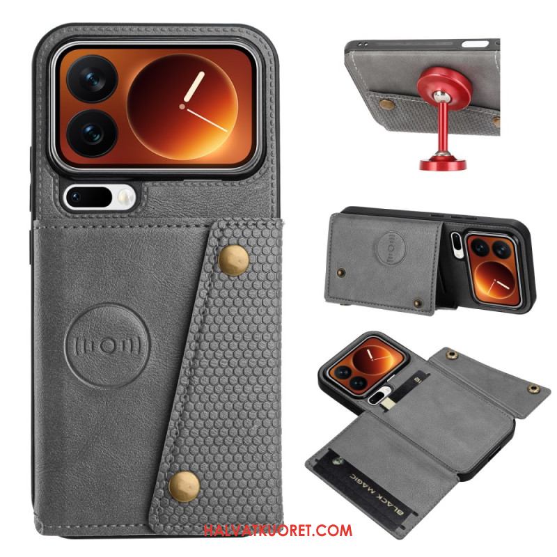 Kotelot Xiaomi 17 Pro Korttikotelo Ja Teline Suojakuori