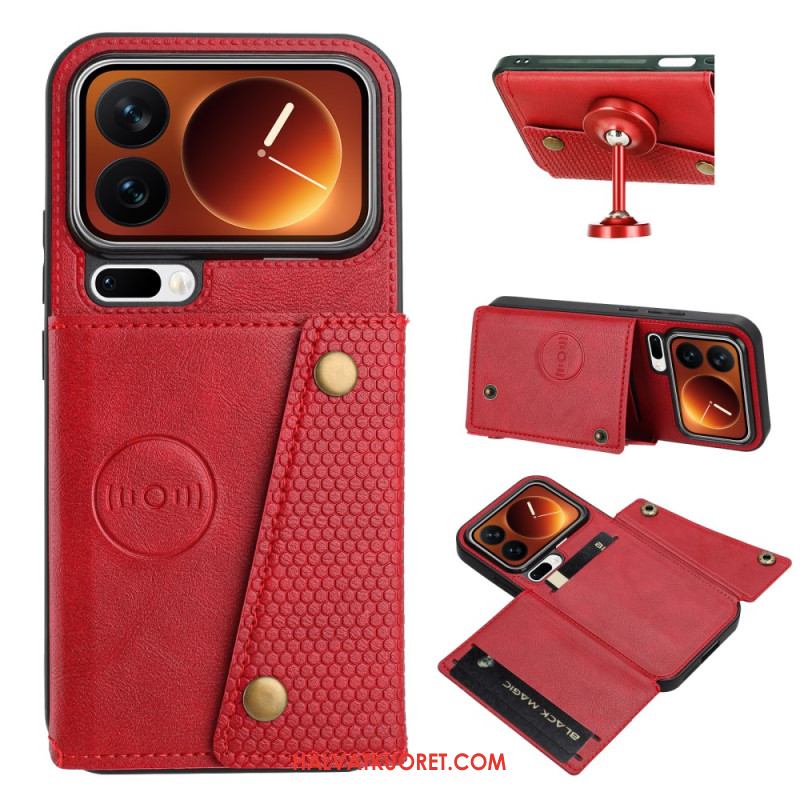 Kotelot Xiaomi 17 Pro Korttikotelo Ja Teline Suojakuori