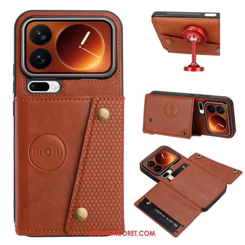 Kotelot Xiaomi 17 Pro Korttikotelo Ja Teline Suojakuori