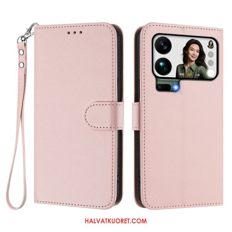 Kotelot Xiaomi 17 Pro Max Keinonahka Hihnalla