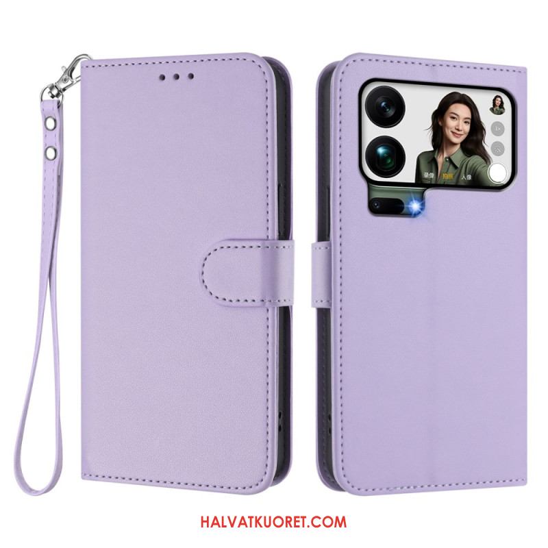 Kotelot Xiaomi 17 Pro Max Keinonahka Hihnalla