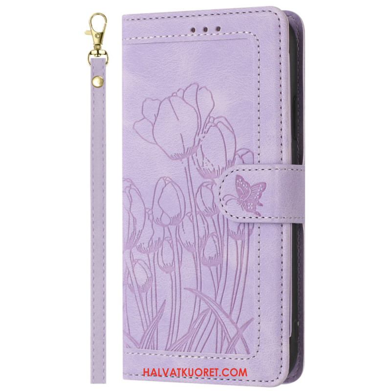 Kotelot Xiaomi 17 Pro Puhelinkuoret Tulppaanikuvioinen Lompakko