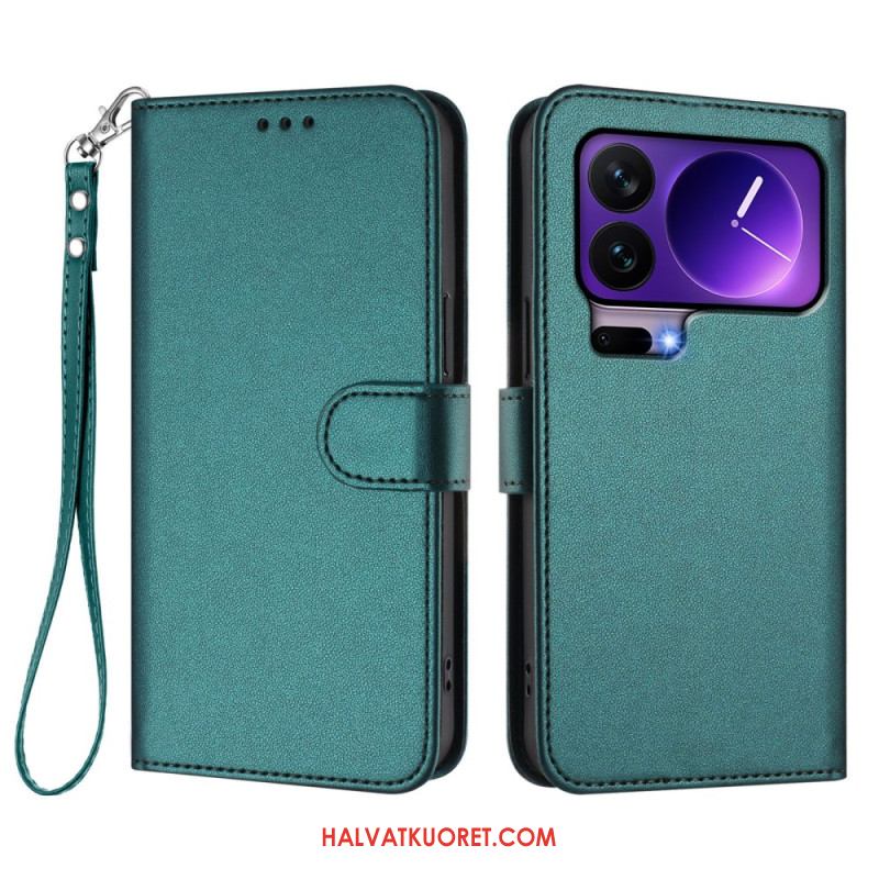 Kotelot Xiaomi 17 Pro Puhelinkuoret Yksivärinen Nahkakuvio