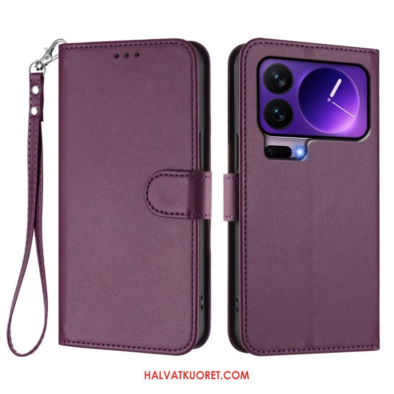 Kotelot Xiaomi 17 Pro Puhelinkuoret Yksivärinen Nahkakuvio