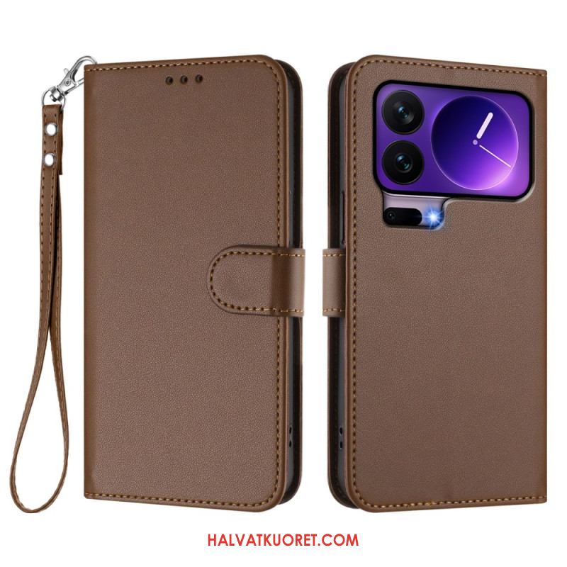 Kotelot Xiaomi 17 Pro Puhelinkuoret Yksivärinen Nahkakuvio