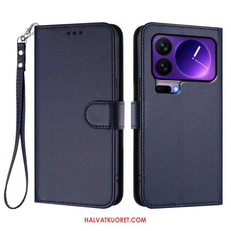 Kotelot Xiaomi 17 Pro Puhelinkuoret Yksivärinen Nahkakuvio