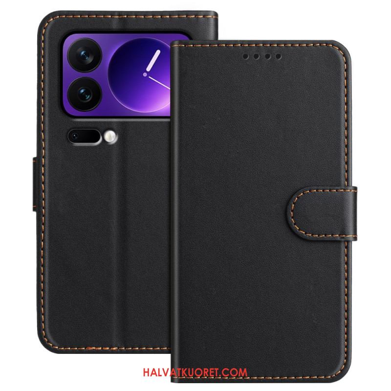 Kotelot Xiaomi 17 Pro Yksivärinen Nahkajäljitelmä