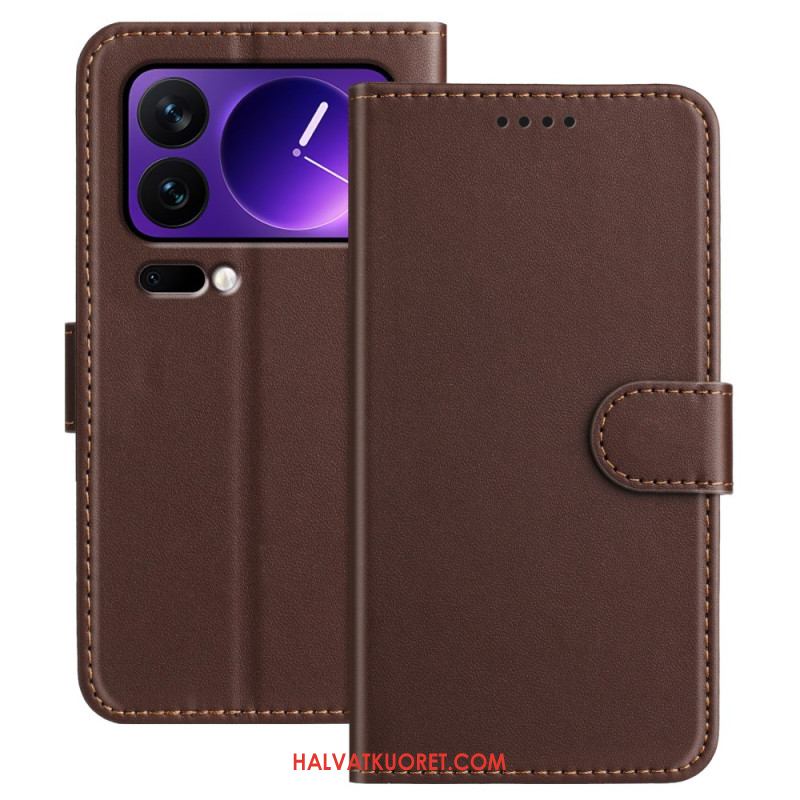 Kotelot Xiaomi 17 Pro Yksivärinen Nahkajäljitelmä