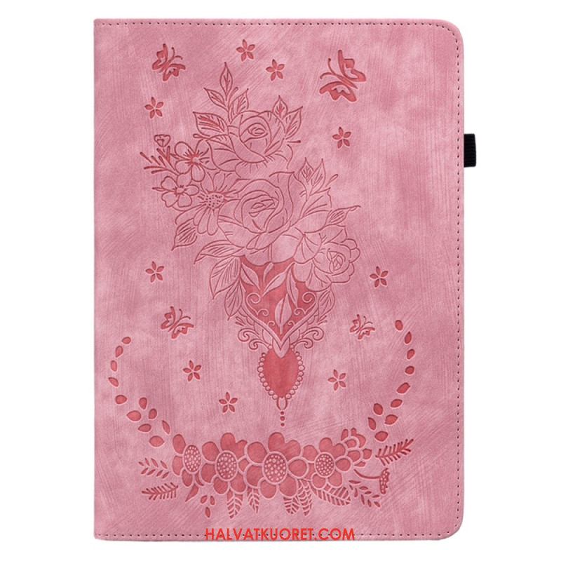 Kotelot Xiaomi Pad 6 Pro Vaaleanpunainen Nahkaefekti