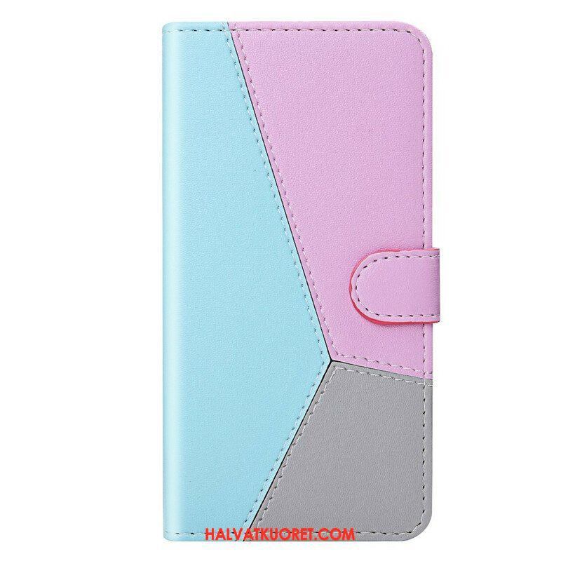 Kotelot Xiaomi Redmi Note 10 / 10S Tricolor Leather Effect