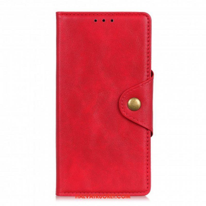 Kotelot Xiaomi Redmi Note 10 5G Keinonahkainen Nappi